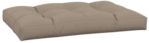vidaXL Palettenkissen Taupe 120x80x12 cm Stoff