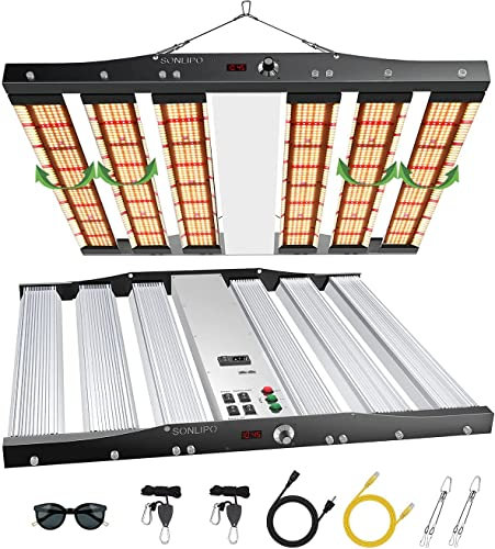 LED Grow Lampe SPC4500 Vollspektrum Pflanzenlampemit 2196 Lampenperlen, 450W Abdeckung 150x1500cm Grow Light mit Blütendimmer, Timer, Wachstumslampe fūr Growzelt Zimmerpflanzen GemÃüse Blume