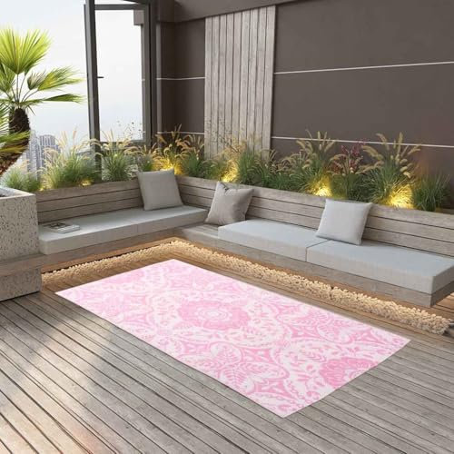 LLEZKBR Furniture Select Tapis d'extérieur en polypropylène Rose 120 x 180 cm