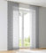 Kutti Schiebegardine Schiebevorhang Raumtrenner Enya grau Ausbrenner mit Paneelwagen B 60 x H 245 cm (1 STK)