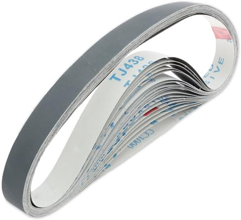 20 nastri abrasivi 25 x 762 mm, grana 400/600/800/1000, nastri abrasivi per metallo, legno, vetro, gomma, plastica, pietra, automobili