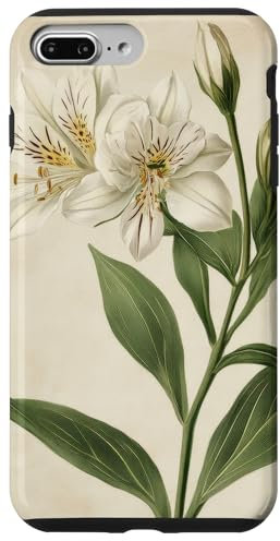 Alstroemeria Floral Vintage Scientific Illustration Flower Case for iPhone 7 Plus/8 Plus