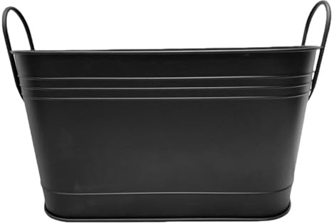 perfk Secchio per Cenere, braciere, Secchio Ovale Creativo, braciere Decorativo, barile per riporre Oggetti al Chiuso, per Patio, Escursionismo, Campeggio