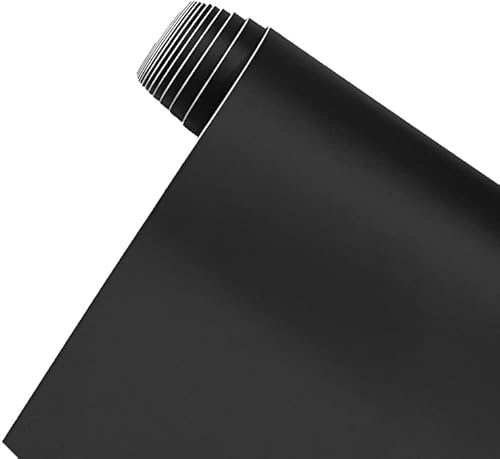 Foneso Film Covering Noir Mat (30x150cm) | Vinyle Adhésif avec Technologie Anti-Bulles, Pose Facile | Film de Protection pour Voiture, Moto & Meubles