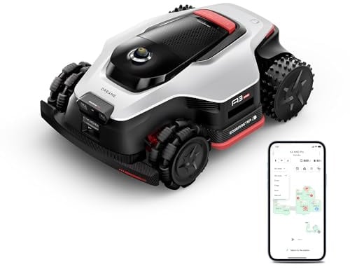 DREAME A3 AWD Pro 5000 Mähroboter, für 5000 m², EdgeMaster 2.0 | Allrad-Nabenmotoren, ohne RTK, 360° 3D-LiDAR & KI-Dual-Vision, Steigfähigkeit bis zu 80 % (38,7°), ＜ 3 cm Kantenpräzision