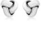 CARISSIMA Damen-Ohrringe 9 Karat 375 Weißgold Triple Knot Stud 5.55.6249