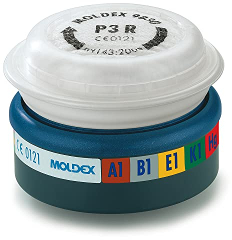 Moldex Kombifilter A1B1E1K1HgP3 RD für Serie 7000 plus 9000 Easy Lock, 6 Stück, 9730