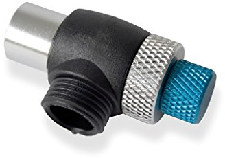 XLC Unisex – Erwachsene PU-X05 Ersatzpumpenkopf für Suspension Pumpe, Schwarz, blau, Silber, Unisize