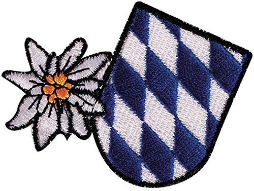 Aufnäher - Edelweiß Rauten - 04025 - Gr. ca. 6,5cm x 5cm