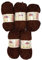 5 x 100 Gramm Himalaya Dolphin Strickwolle, Babywolle , 500 Gramm Wolle Super Bulky (braun 80336)