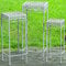 Dapo 3 x Beistelltische Elysee H55-65-75cm Tisch Metall eckig Eisentisch Blumenhocker Gartentisch Pflanzentisch