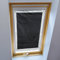 LIVEINU Dachfensterrollo für Dachfenster Verdunkelungsrollo Sonnenschutzrollo UV Schutz Thermo Rollo mit Saugnäpfe Ohne Bohren 100% Blickdicht Schwarz 76 x 93 cm