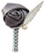 Cheerlife Damen Strass Ansteckblume Handgefertigt Satin Rosen Blume Brosche Hochzeit Party Blume Boutonniere Herren Reversnadel für Anzug Grau
