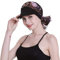 Newsboy Cap für Damen, Chemo-Kopfbedeckung mit Schals, Geschenk, Haarausfall, ganzjährig erhältlich, Schwarz, Einheitsgröße