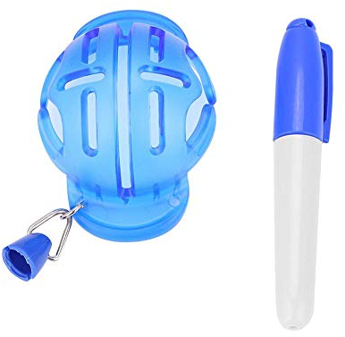 Dwawoo Golfball Liner, Golfball Zeichnung Ausrichtungs Schablonen Markierungs Werkzeug mit Stift Golf Zusatzgerät Setzt(Blau)
