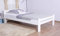 Einzelbett Easy Premium Line K4 in Überlänge, 120 x 220 cm Buche Vollholz massiv weiß lackiert