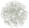 YiYa Transparent Flat Marble Decorative Beads Glass Gems for Home Decoration Vase Filler Fish Tank Bottom Decoration (About 0.68 lb(310g)/Bag)