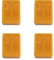 CoolCrafts 4 PCS Natural Beeswax Blocks Yellow Beeswax Bars for Wood Polish, Candle Making, Wrap (14 oz)