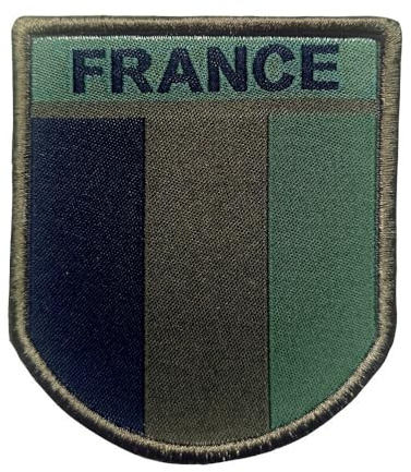 Ecusson France basse visibilité brodé sur tissu