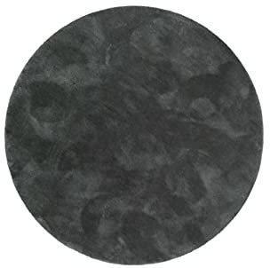 Wecon Home Kuschelig weicher Esprit Hochflor Teppich, bestens geeignet fürs Wohnzimmer, Schlafzimmer und Kinderzimmer RELAXX (200 cm, rund, anthrazit grün)