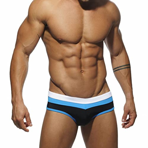 RQPYQF Badehose Herren Eng Kurz Badeshorts mit Tunnelzug Schwimmhose Klassischer Badeslip Sommer Kurze Badehose Slip Bikini Bottom YK09