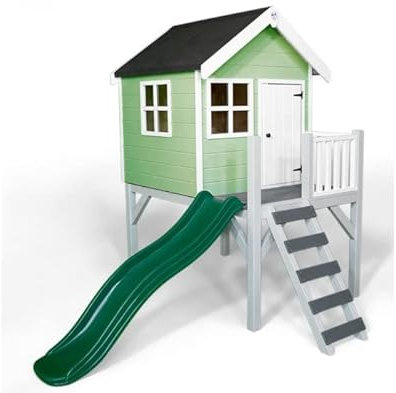 Jasper Wooden Playhouse - (Soft Mint)
