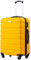 COOLIFE Suitcase Trolley Carry On Hand Cabin Luggage Hard Shell Travel Bag Lightweight with TSA Lock and Durable 4 Spinner Wheels (Lemon Yellow, S(56cm 38L))