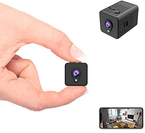 Telecamera Wifi Interno 4K HD Mini Telecamera Spia Nascosta Telecamera Senza Fili invisibile con videocamera Sorveglianza Per Auto/Casa/Bambini Spy Cam