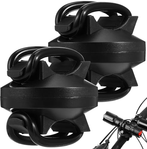 BESPORTBLE 2 Stück Universelle Fahrrad Taschenlampenhalterung: Taschenlampen Halter Fahrrad Taschenlampenhalter Einstellbare Fahrradlampe Halterung Fahrradhalterung Taschenlampe