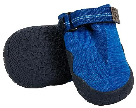 RUFFWEAR Hi & Light Dog Shoes, Pair, Premium Dog Boots, Breathable Trail Shoes with Grip, Dog Running Shoes & Climbing Shoes or for Injured Paws, Protection for Hot or Cold Weather, 4.4cm, Blue Pool