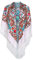 Schals für Frauen Scarves Russischer Babuschka-Schal für Damen, Schal, übergroß, traditioneller ukrainischer Retro-Stil, Bedruckte Quasten, quadratische Schals Hair Scarf for Women