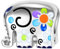 BIZK Bunt Elefant Charm-Anhänger für Armband 925 Sterling Silber Charm Bead Pendant für Europäische Armbänder und Halsketten