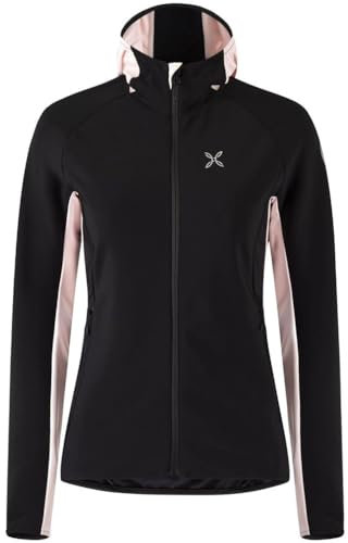 MONTURA Andromeda Maglia Donna MMAR41W 9001 Colore Nero Light Rose Rosa Giacca Antivento Ideale per attività Outdoor e Tempo Libero con Zip Intera L