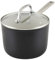 KitchenAid Casserole antiadhésive en céramique anodisée dure avec couvercle, 3 litres, noir mat