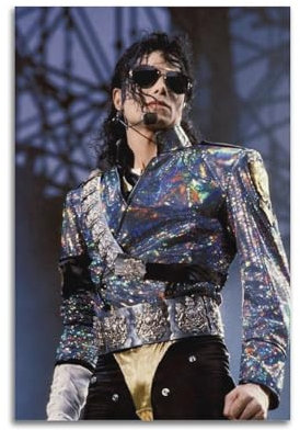 DATOZA Michael Jackson Live Pose Art Poster Dekorative Malerei Leinwand Wandkunst Wohnzimmer Poster Schlafzimmer Malerei,Wandkunst Bilddruck Moderne Familienzimmer Dekor 20x30inch(50x75cm)