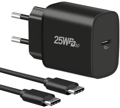 25W USB C Ladegerät with 2M Kabel für Samsung Ladekabel, Schnellladegerät für Samsung Galaxy S24/S23/S22/S21 Ultra/S23+/S20,A25/A15 5G/A15/A05s,Xcover7,Z Fold 5/Z Flip 5,Tab S9,Cshare Stecker Adapter