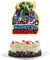 Aven-ger Hero Cake Topper 5th for Boys,Kids Birthday Cake Decorations,Hero Cartoon Theme Cake Cupcake Topper Spider Hero Happy 5th Birthday Cake Toppers for Kids,Boy,Avenger 5th Party Cake Decor
