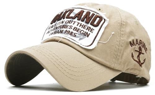 Oakland Herren-Baseballkappe, Stickerei, Trend, klassische Baumwolle, Outdoor-Kappe, Unisex, als Geschenk für Väter, LKW-Fahrer