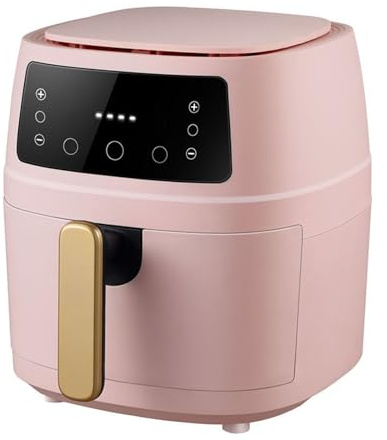 MZGDONGF Forno Combinato friggitrice ad Aria per Cucinare, friggere, cuocere al Forno, arrostire, Riscaldare e disidratare, capacità 5 l, 1600 W (Colore: Rosa) Safehappy