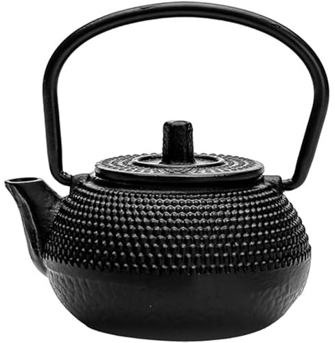 PRETYZOOM Tetera de hierro fundido, mini tetera china, mini tetera para estufa, té para mascotas, decoración de casa para el hogar, tetera japonesa, tetera doméstica con infusor, decoración de