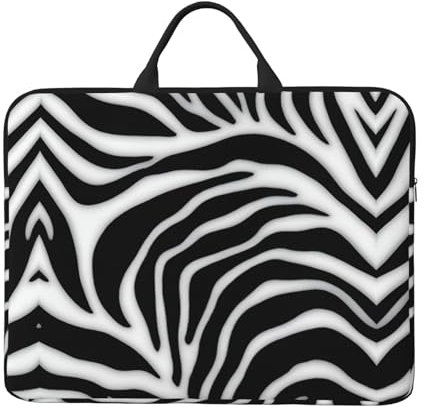 Zebra Print Basics - Bolsa de transporte para laptop, portátil, tablet, impermeable, de 16.5 pulgadas