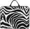 Zebra Print Basics - Bolsa de transporte para laptop, portátil, tablet, impermeable, de 16.5 pulgadas