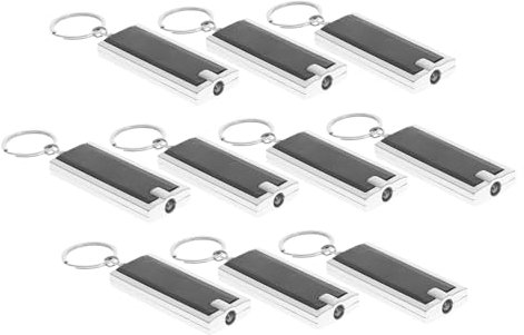 BESPORTBLE 10pcs Creative Key Holder Gadgets for Men Small Flashlight Keychain Cute Rechargeable Unique Credit Portable Lantern Card Lanyard Badge Lights Women Keychains LED Black