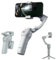Soporte Estabilizador para Telefono, Smartphone, Base de 3 Ejes, Luz de Relleno, Compatible con iPhone y Android, Seguimiento 4.0 AI, Portátil y Plegable, para Youtube, TikTok, Vlog