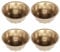 Jortmrd 4 Pezzi Mini Tortiera ad Anello 11,4 cm Teglia Per Torta ad Anello, Tortiera ad Anello in Acciaio al Carbonio con Rivestimento Antiaderente per Muffin, Stampo per Torta