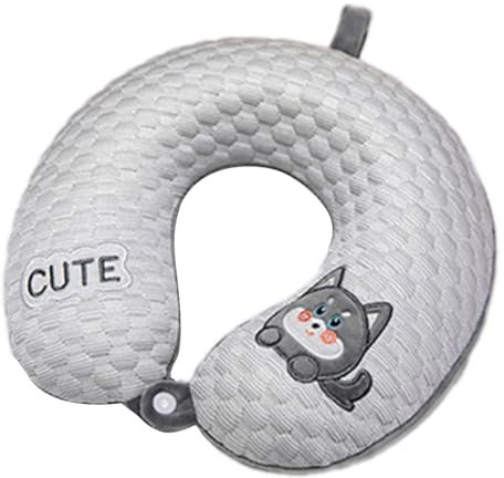 KACCDE Morbido cuscino cervicale di viaggio del cuscino del collo a forma di U dell'animale elastico per il lungo viaggio e il relax dell'ufficio con facile pulizia