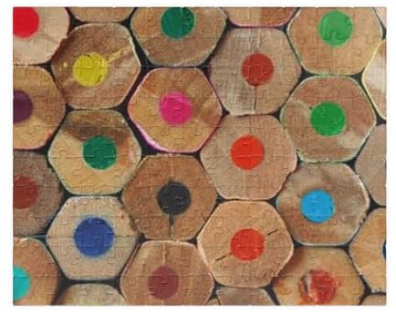 1000-Piece Colored Pencil Puzzle - Rainbow Craft Art Jigsaw, Wood Pencil Design