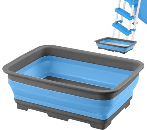 Portable Foot Bath - Folding Foot Tub for Pool,Pool Accessories Feet Soaking Bucket for Pedicure Hot Water Dry Skin Adults Kids Travel Camping Outdoor Beaches Home