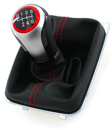NKLDDE Pomo De Cambio De Marchas De 5 Y 6 Velocidades, Funda Protectora para Palanca Cambios para V&w para Golf 7 MK7 2013-2018 LHD