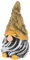 TOYANDONA Ornements Statue de Jardin GNOME Miniatures décoration extérieure Figurine décorations Sculpture Ornements de Bureau GNOME Statue de Nain de Jardin résine Orange